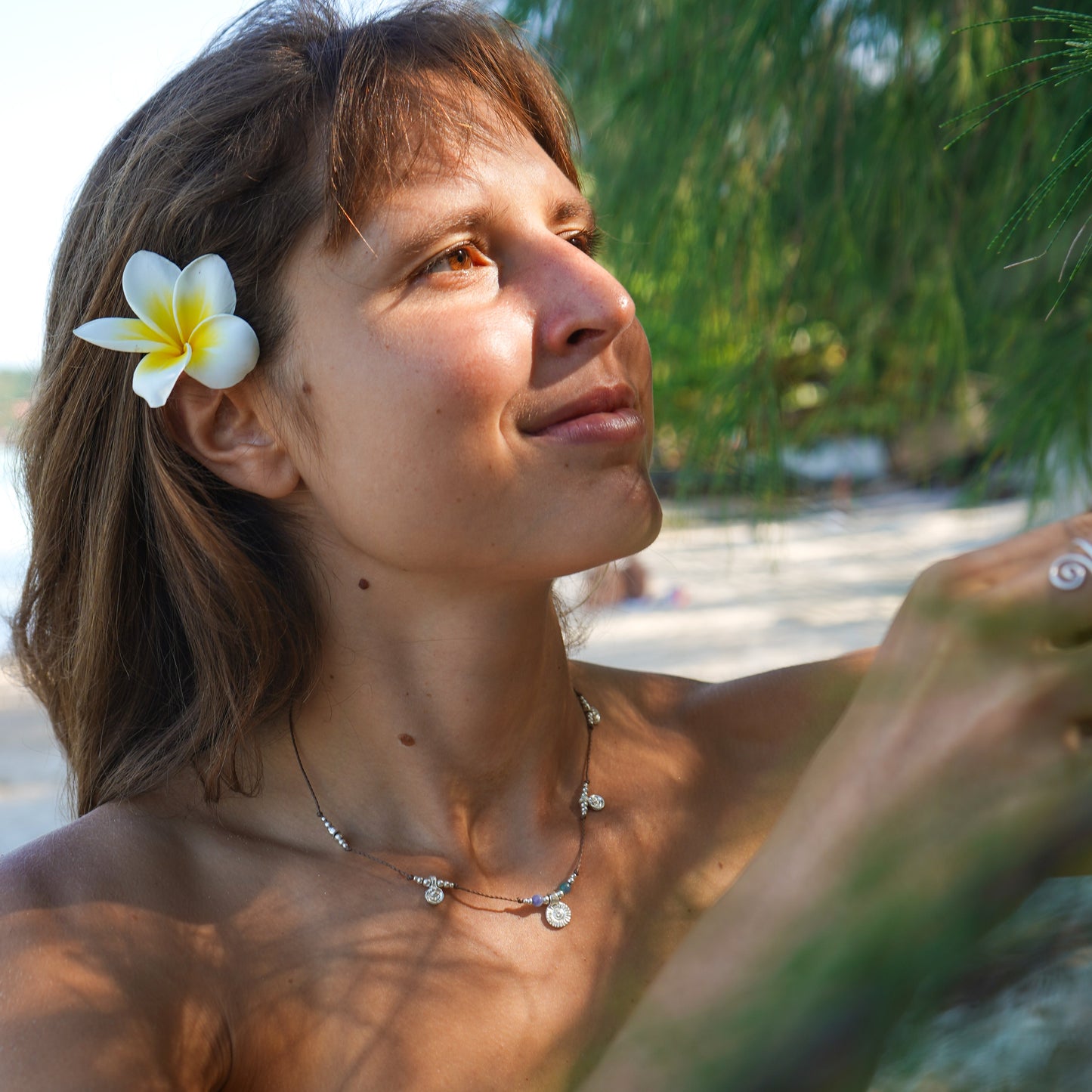 Kette 'Sirina' mit Aventurin und Sonne