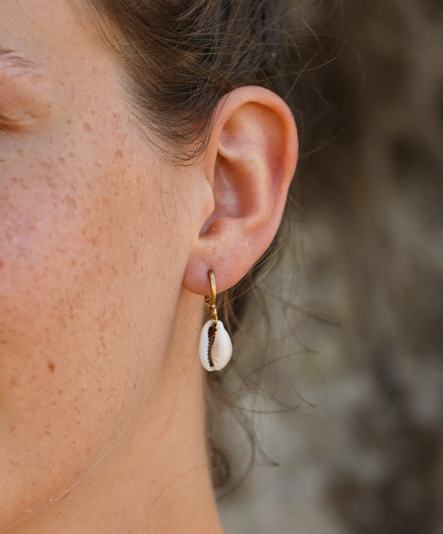 Ohrringe 'Maui' mit Kauri Muschel