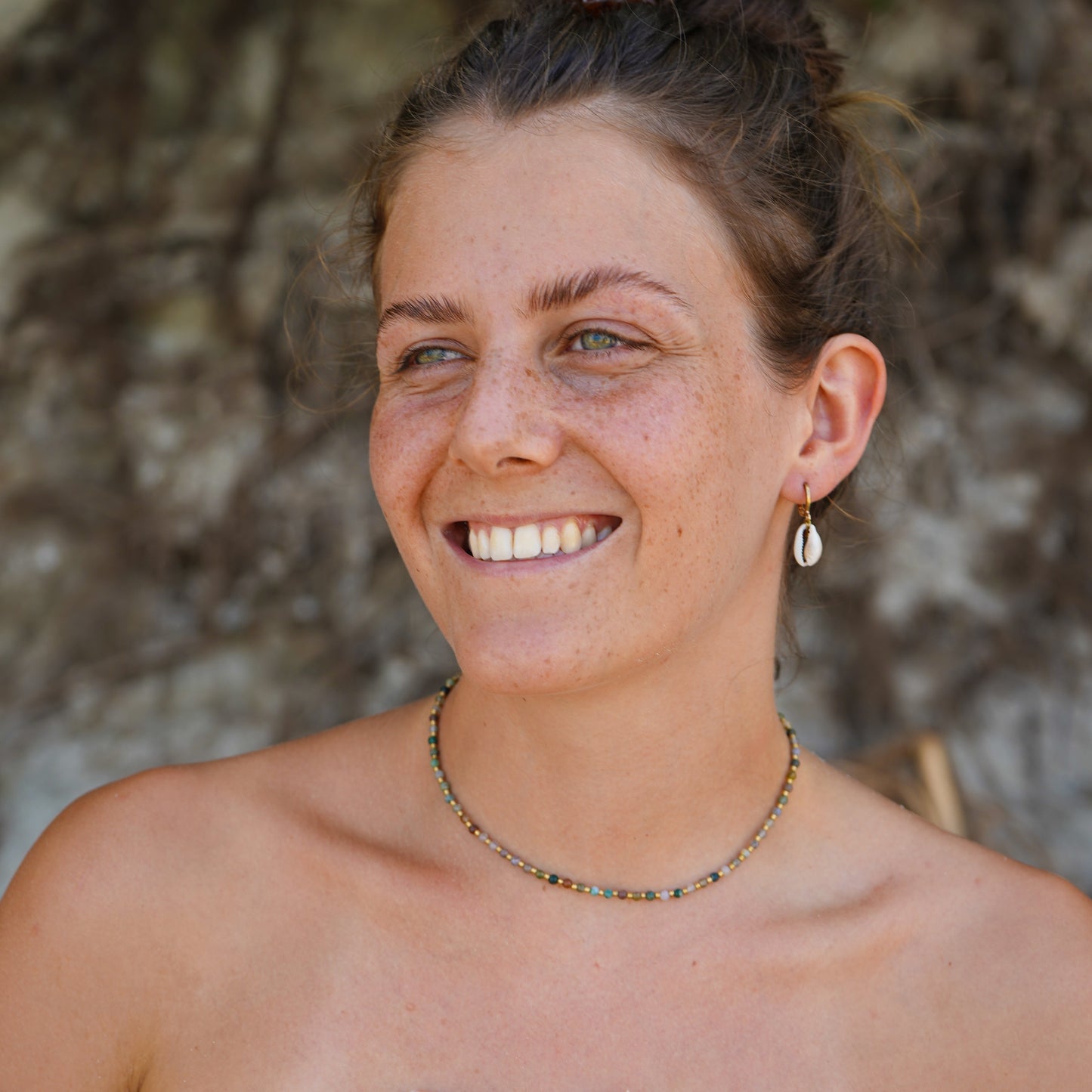 Ohrringe 'Maui' mit Kauri Muschel