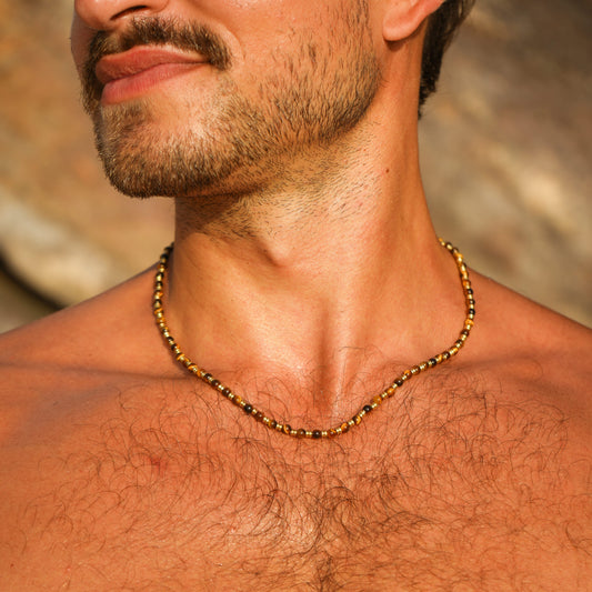 Kette "Riad" mit Tigerauge (Herren)