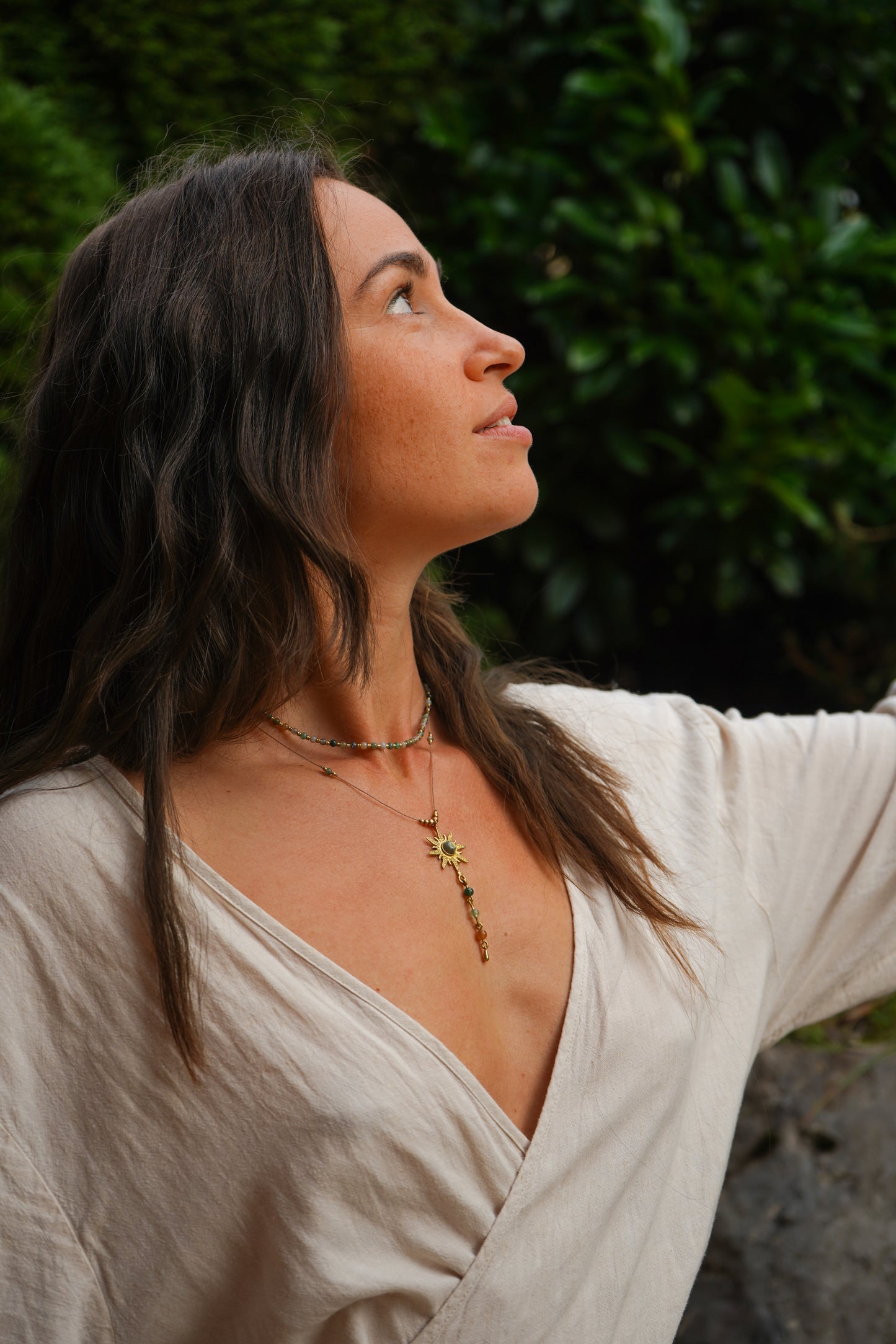 Kette "Niara" mit Achat und Sonne (limited)