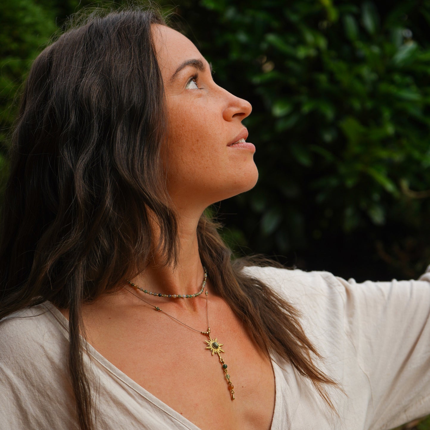 Kette "Niara" mit Achat und Sonne (limited)