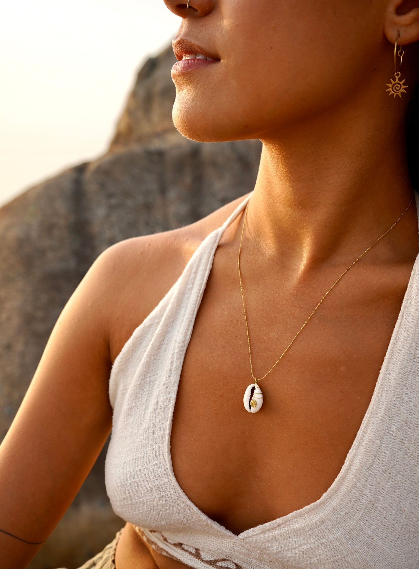 Kette "Lenara" Kauri Muschel