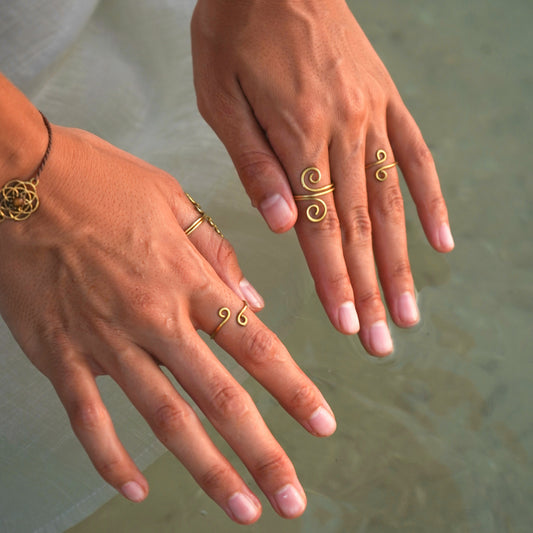 Ring "Maya" filigran mit Spirale