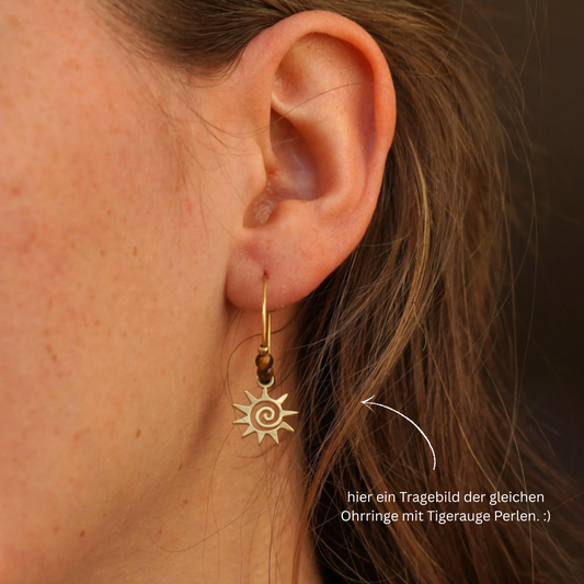 Ohrringe "Mila" Perlmutt Sonne