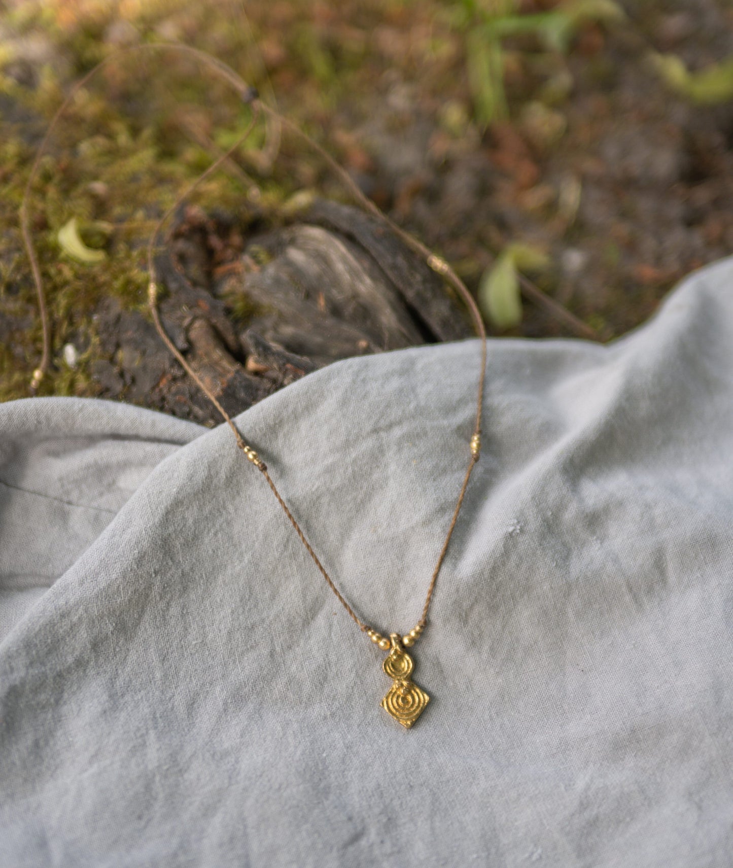 Kette "Marya"mit Messinganhänger