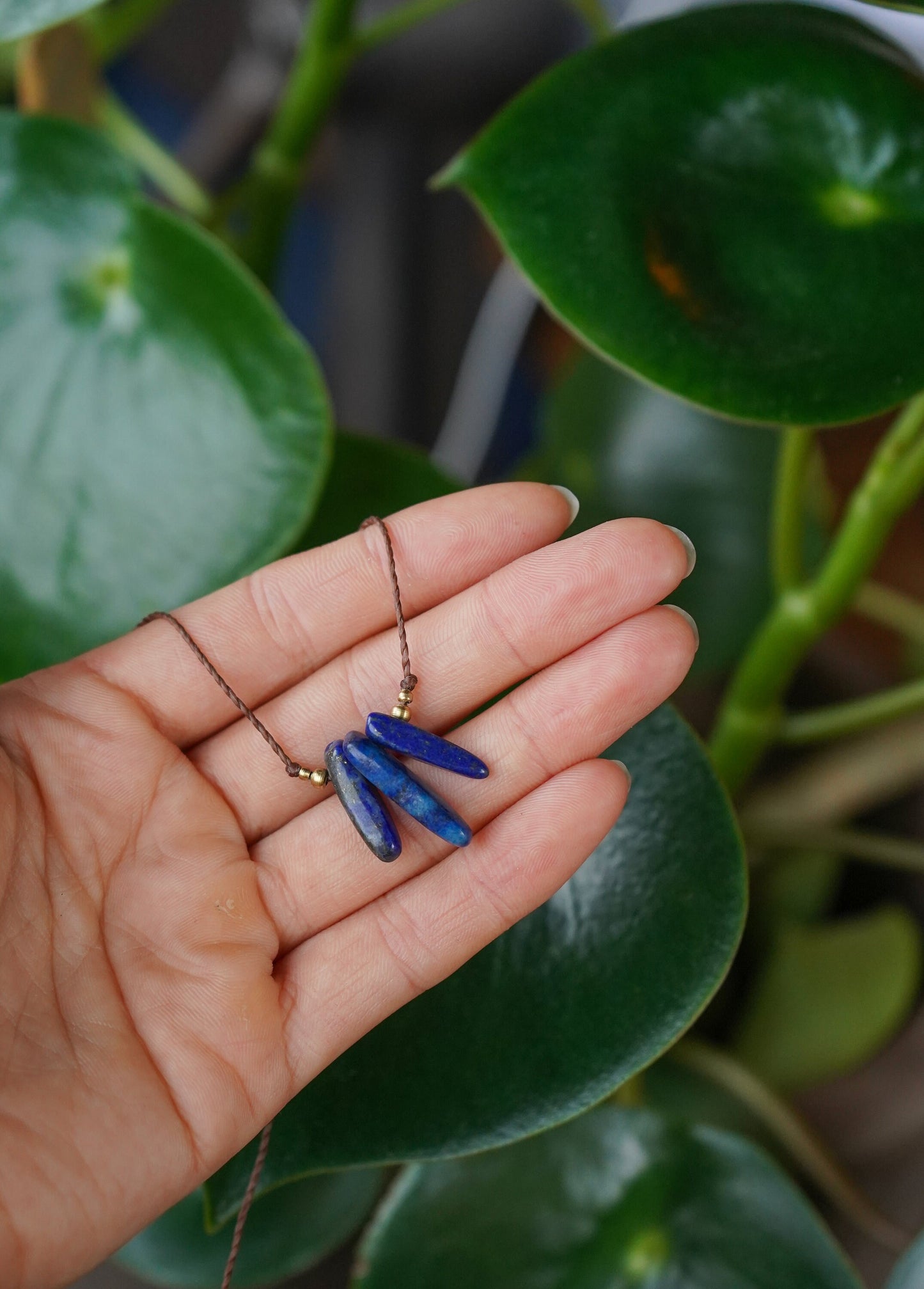 Set Lapis Lazuli Kette + Ohrringe