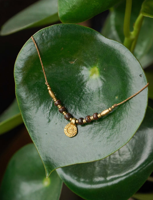 Kette "Coco" mit Kokosnuss und Sonne