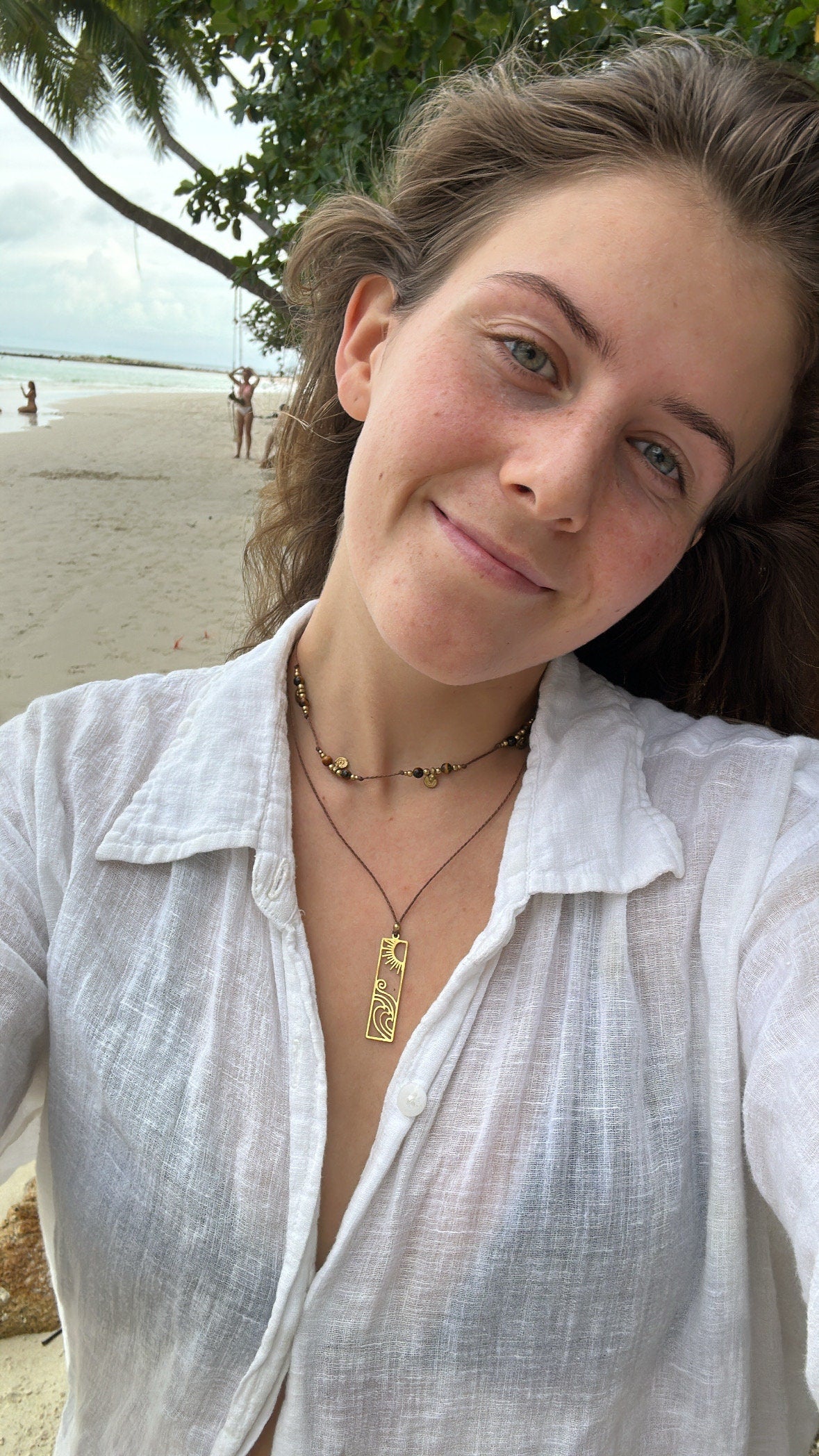 Kette "Solana" mit Sonne und Welle