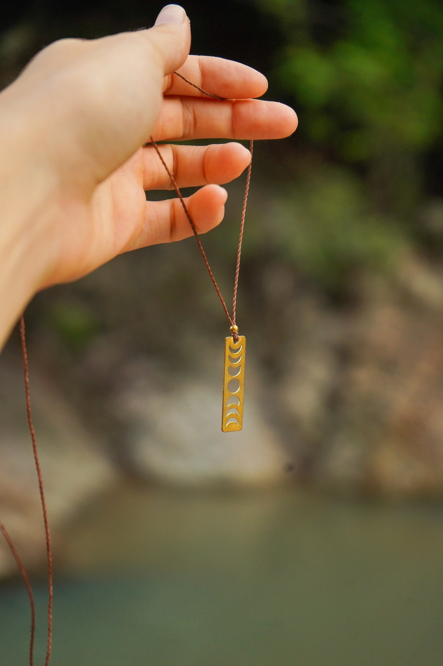 Kette "Solina" mit Mondphasen