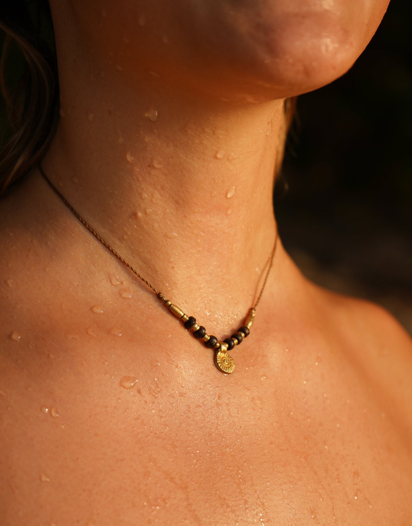 Kette "Coco" mit Kokosnuss und Sonne