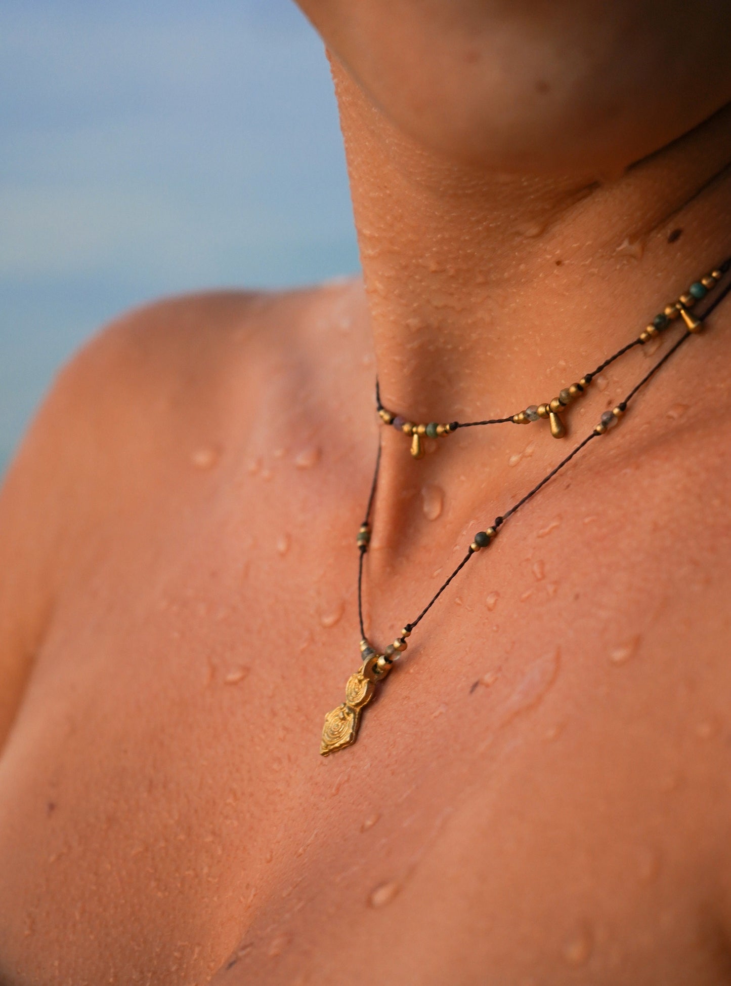 Kette "Meraya" mit indischem Achat (Layer)
