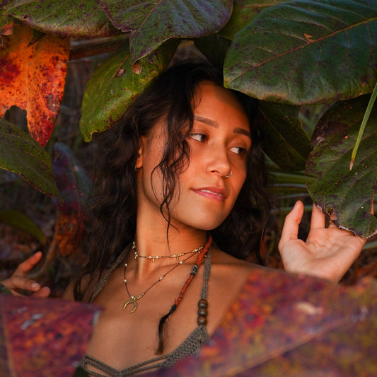 Kette "Alea" mit Perlmutt und Strahlen