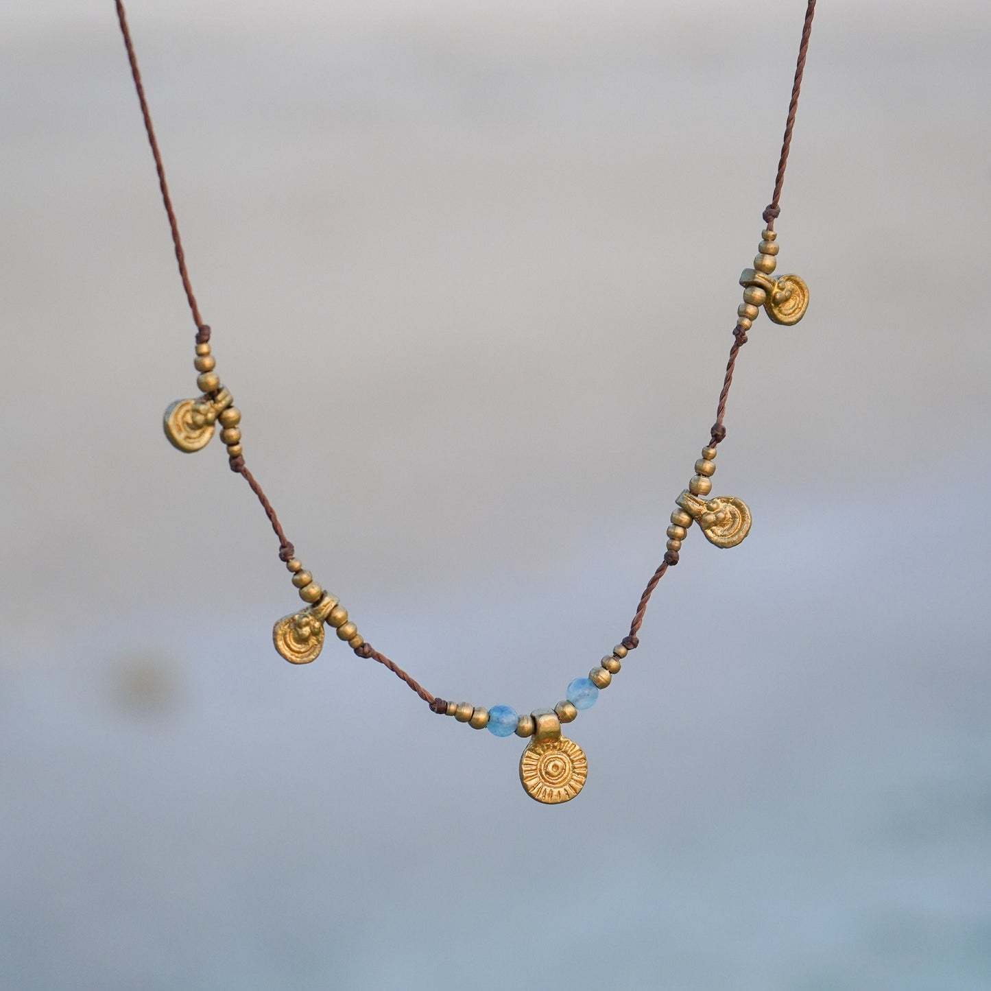 Kette "Maelia" mit Aventurin und Sonne