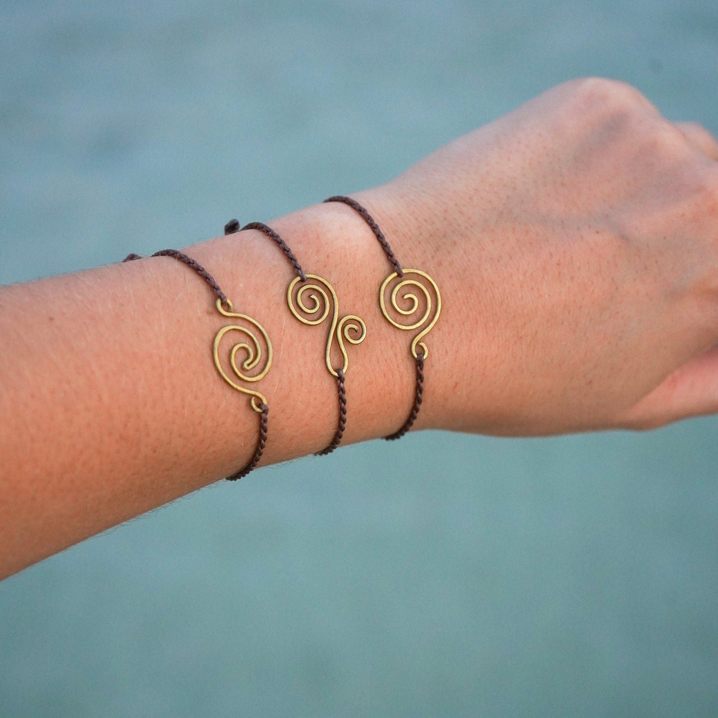 Armband “Belia" mit Spirale handgemacht