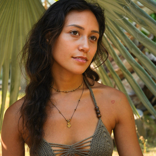 Kette "Trïnea" mit Tigerauge (Layer)