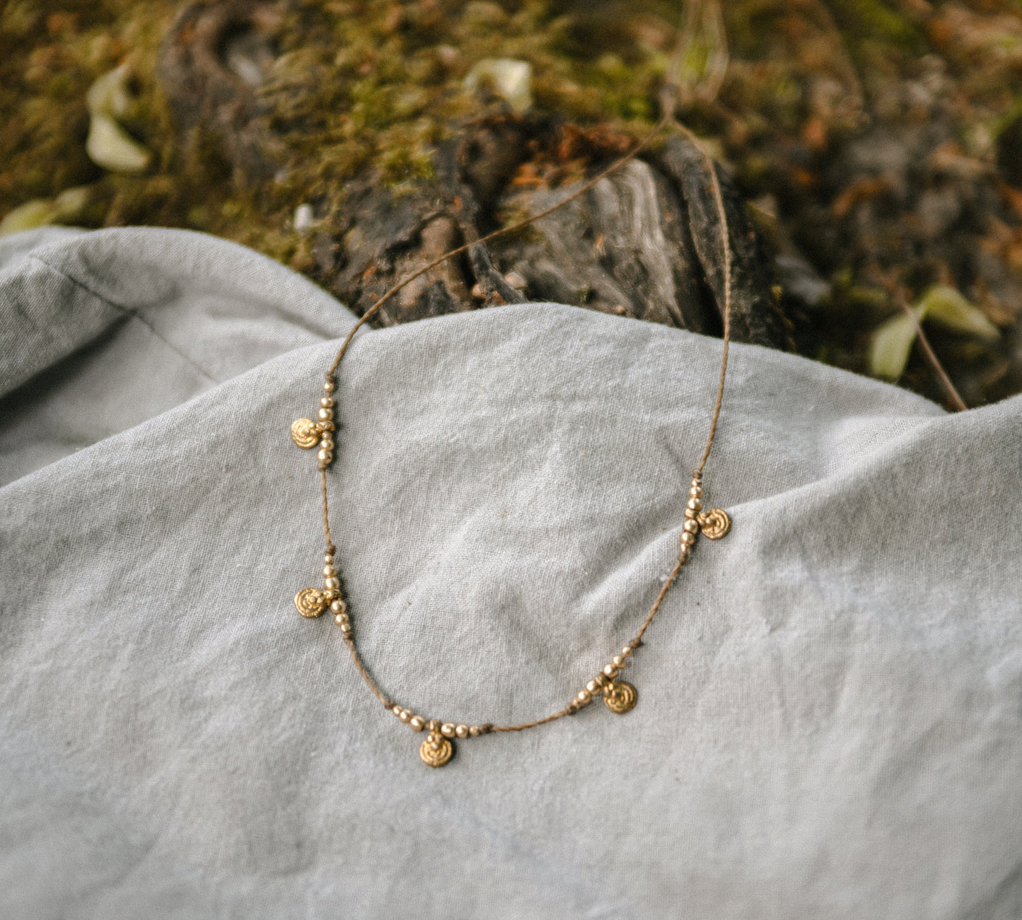 Kette "Marya"mit Messinganhänger