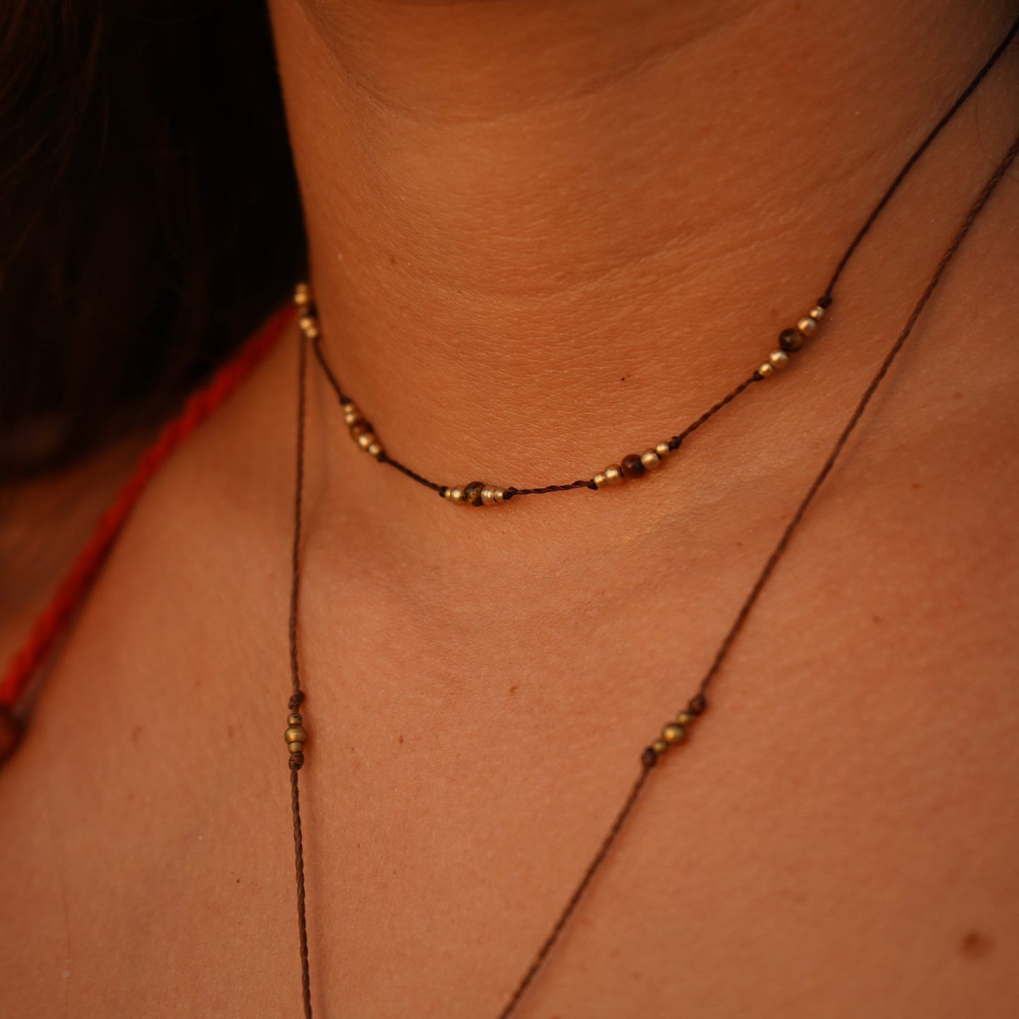 Kette "Talimea" mit Tigerauge (Layer)