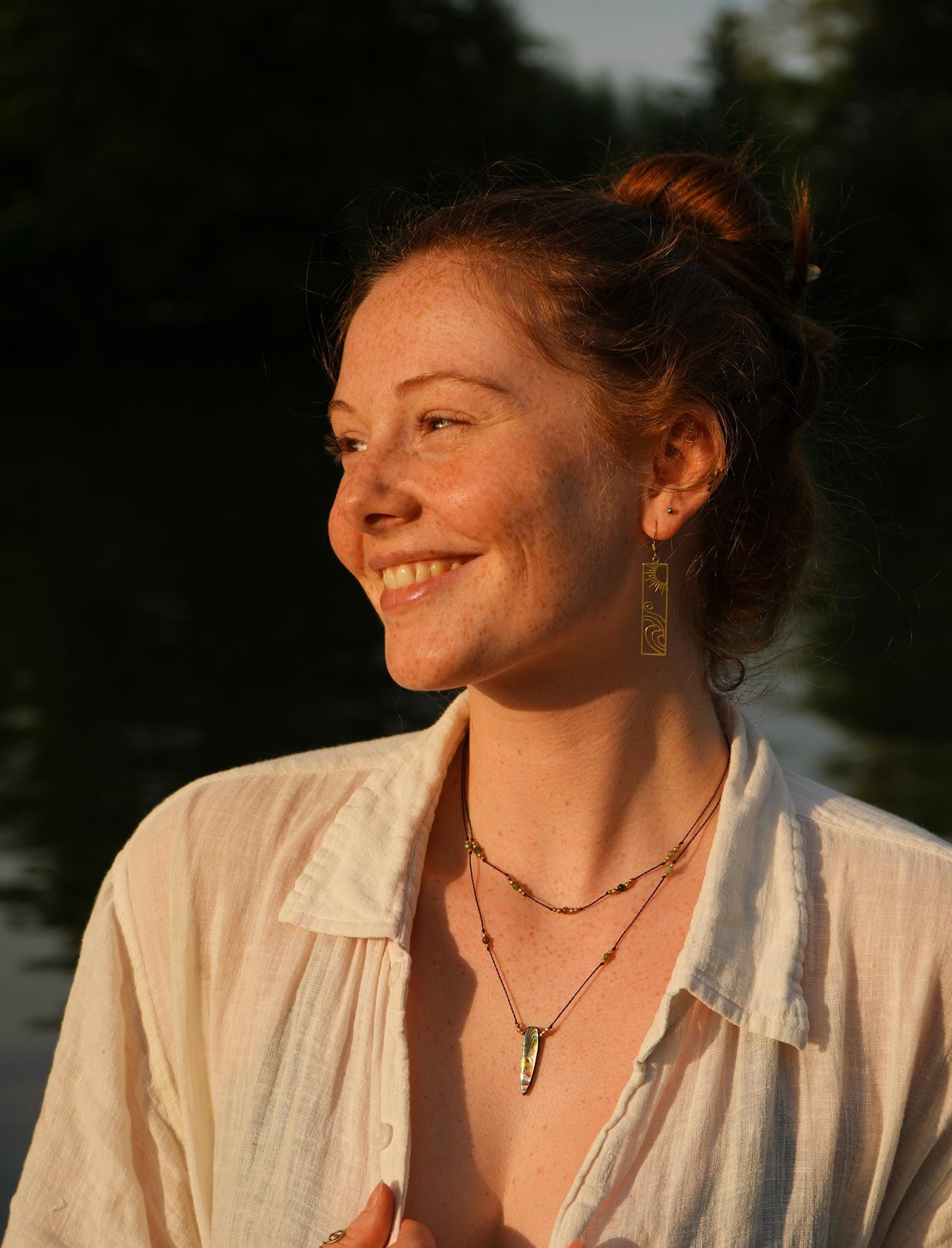 Kette "Varena" mit Perlmutt