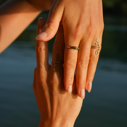 Ring "Milea" mit indischem Achat