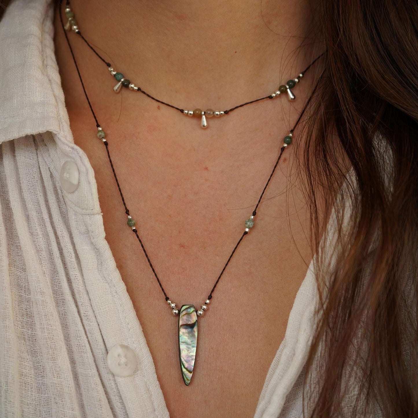 Kette "Sina" mit Perlmutt (Layer)