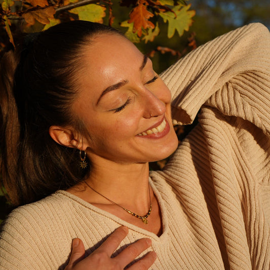 Schmuck Set "Sol" Tigerauge Kette + Ohrringe + Armband