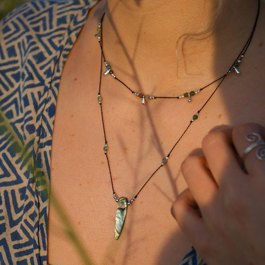 Kette "Sina" mit Perlmutt (Layer)