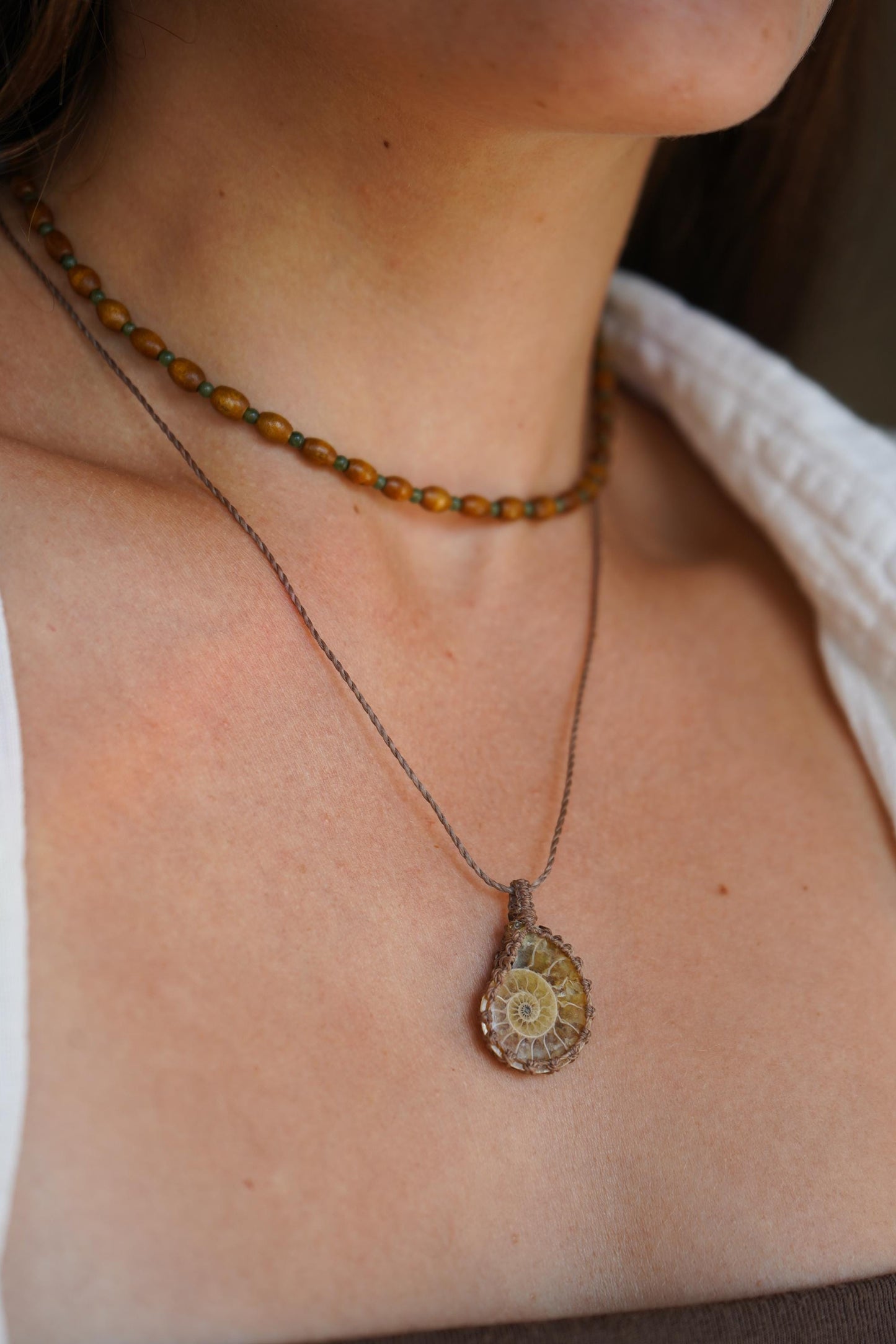 Kette "Alegria" mit Markamee Ammonit