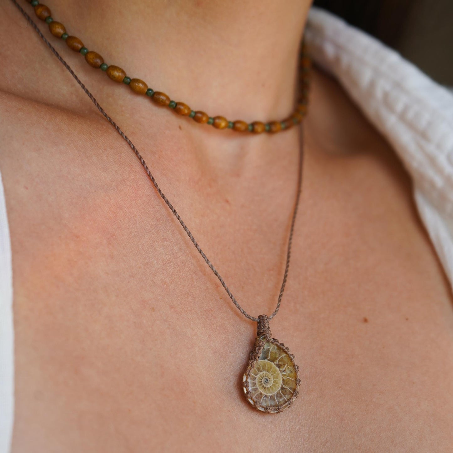 Kette "Alegria" mit Markamee Ammonit