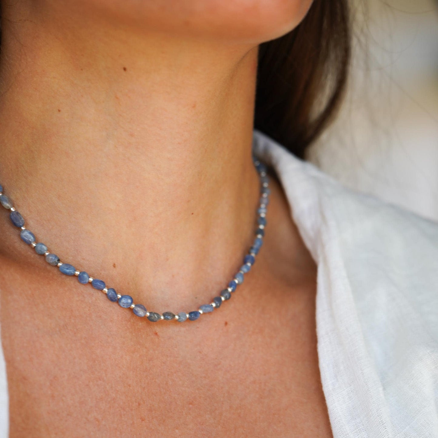 Kette 'Elisa' Silber mit Kyanit