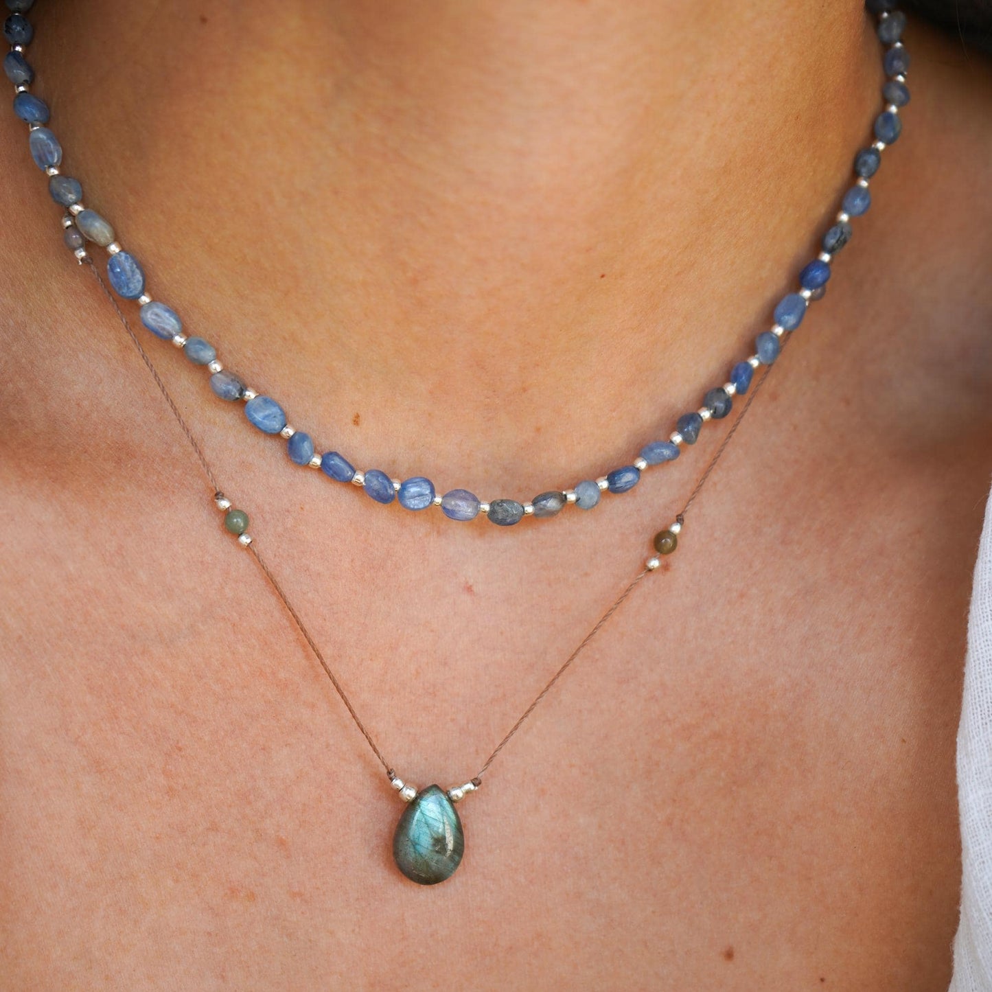 Kette 'Elisa' Silber mit Kyanit