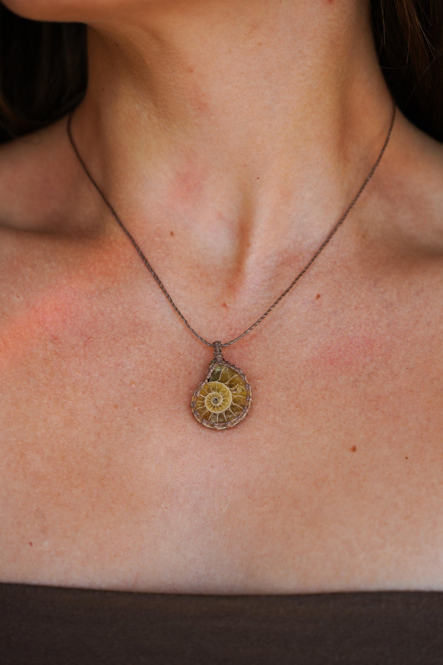Kette "Alegria" mit Markamee Ammonit