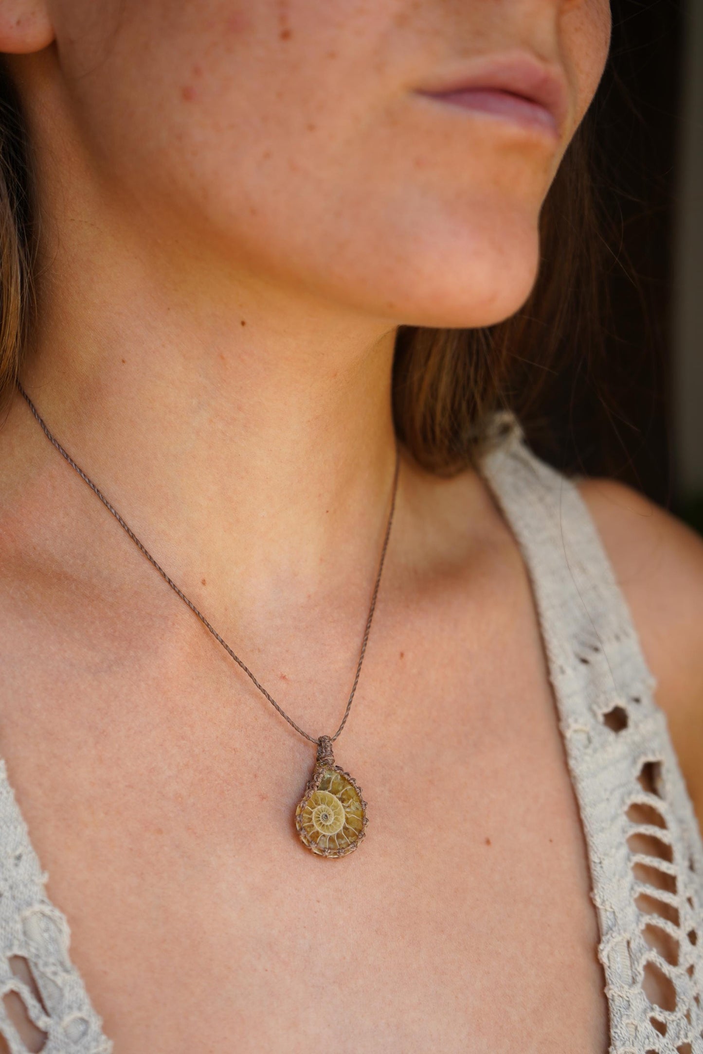 Kette "Alegria" mit Markamee Ammonit