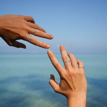 Ring "Kyra" 925 Silber mit Spirale