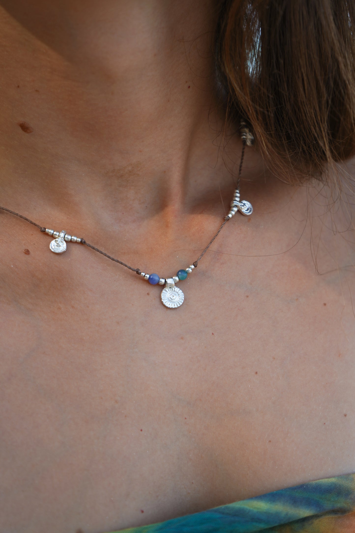 Kette 'Sirina' mit Aventurin und Sonne