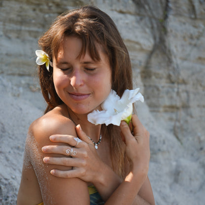 Kette 'Valena' mit Jade und Sonne