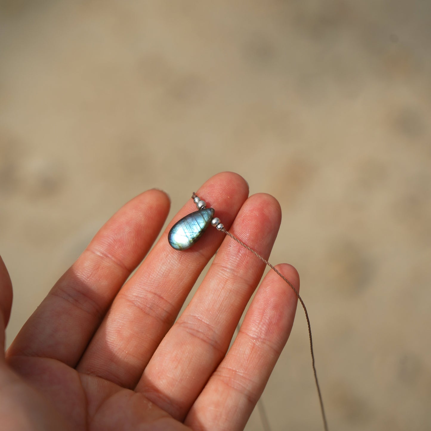 Kette "Zaria" (Silber) mit Edelstein