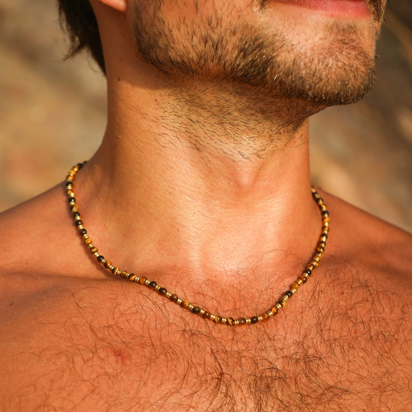 Kette "Riad" mit Tigerauge (Herren)