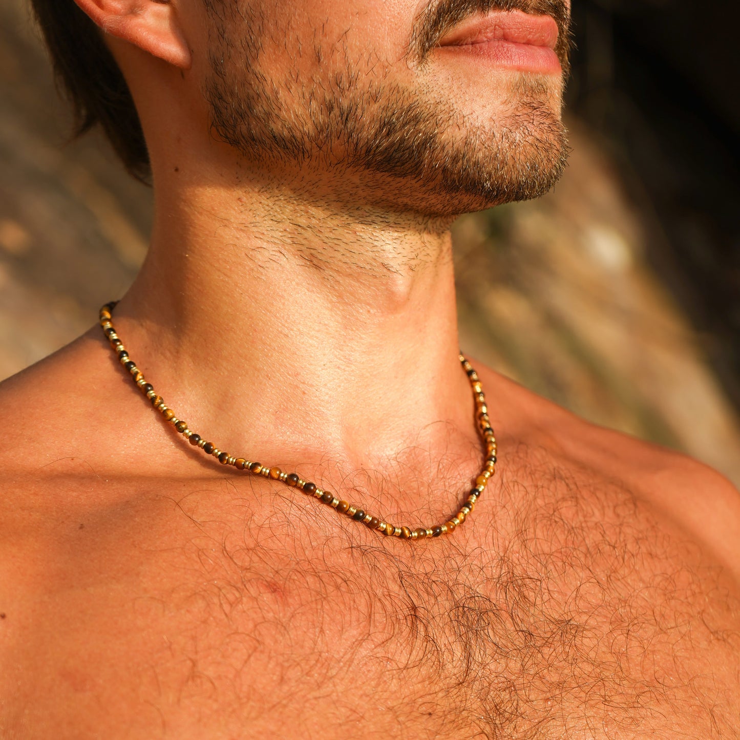 Kette "Riad" mit Tigerauge (Herren)