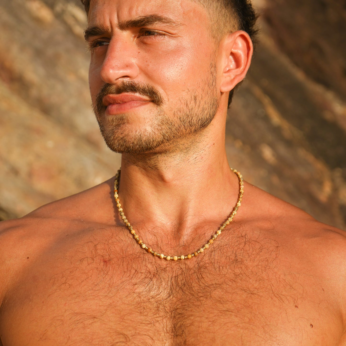 Kette "Tiaro" mit Jaspis (Herren)