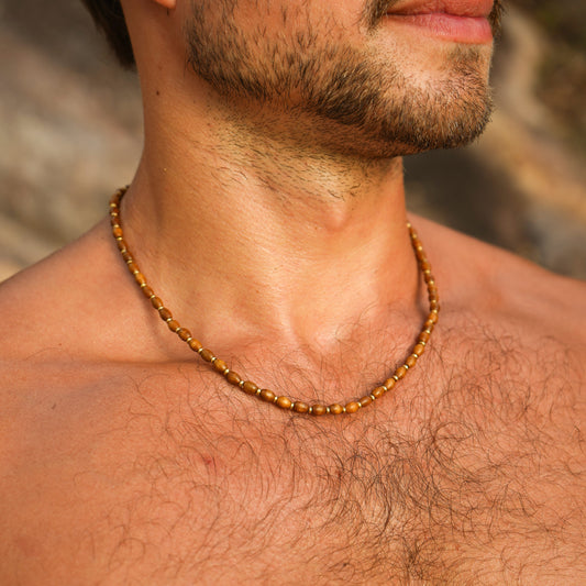 Kette "Meros" mit Holzperlen (Herren)
