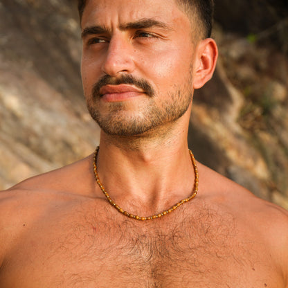 Kette "Meros" mit Holzperlen (Herren)