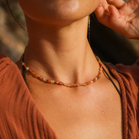 Kette 'Raja' mit Edelstein