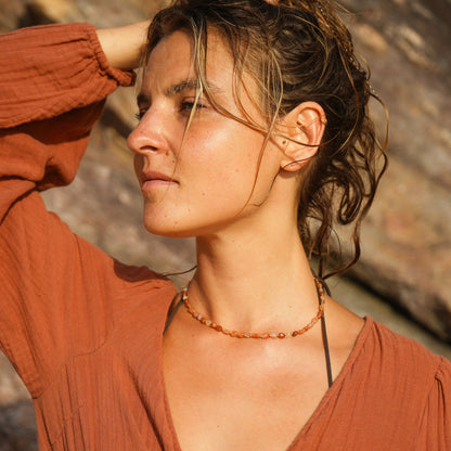 Kette 'Raja' mit Edelstein