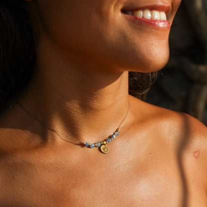 Kette 'Elina' mit Kyanit und Sonne
