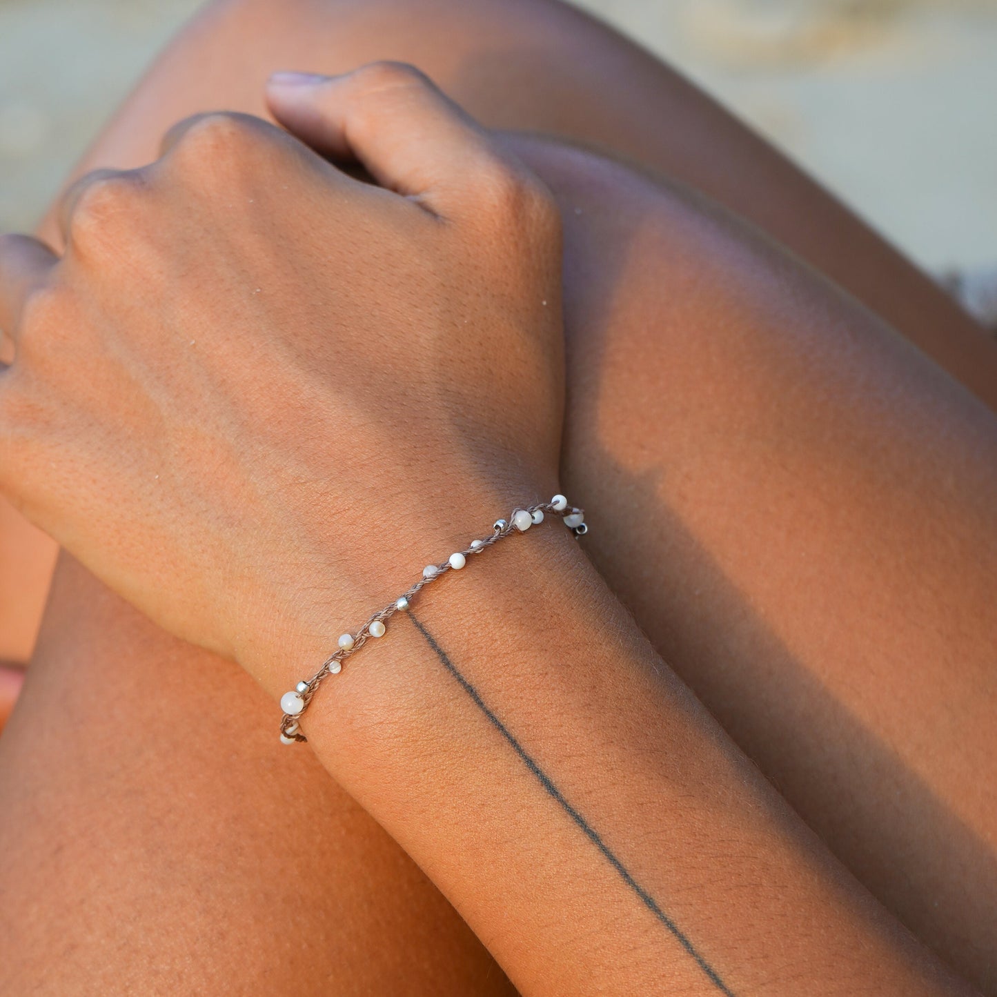 Armband "Sorelia" (Silber) mit Perlmutt
