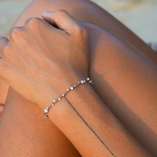 Armband "Sorelia" (Silber) mit Perlmutt