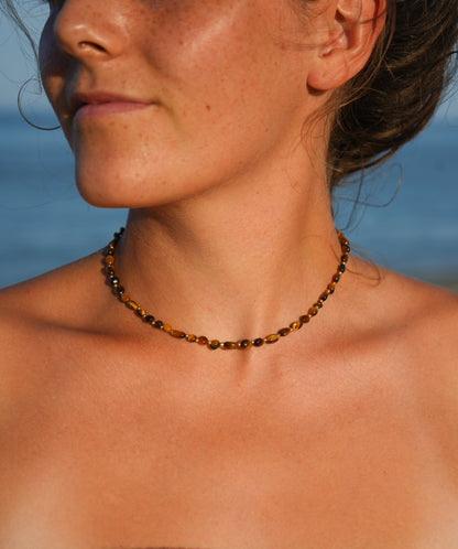 Kette 'Telia' mit Tigerauge