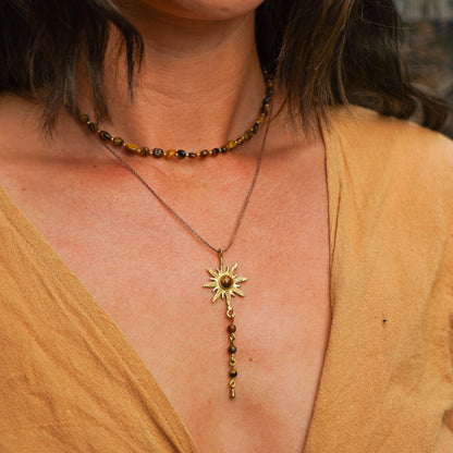 Kette "Tiraya & Telia" Tigerauge Set