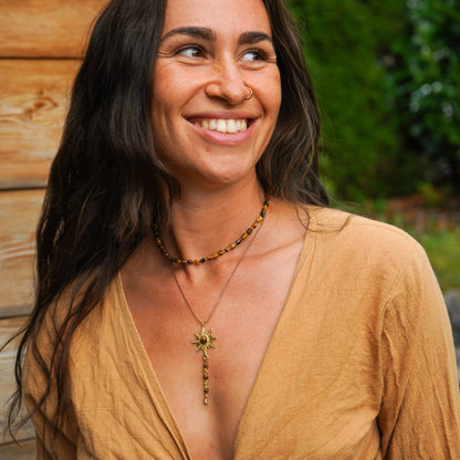 Kette "Tiraya & Telia" Tigerauge Set